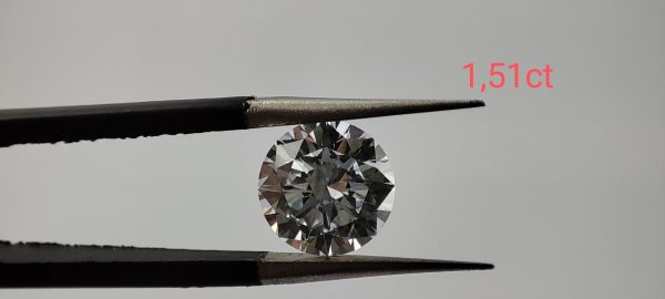 Diament Lab Certyfikat 1,51ct / E / VVS2 Certyfikat - obrazek 6