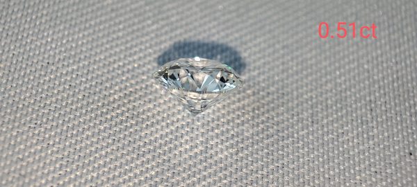 Diament Lab Certyfikat 0,51ct / D / VVS2 Certyfikat - obrazek 7