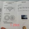 Diament Lab Certyfikat 1,29ct / D / VS1 Certyfikat - obrazek 4