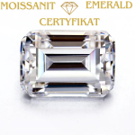 Moissanit Certyfikat 5,0 - 14,0 mm / Emerald / DEF / VS