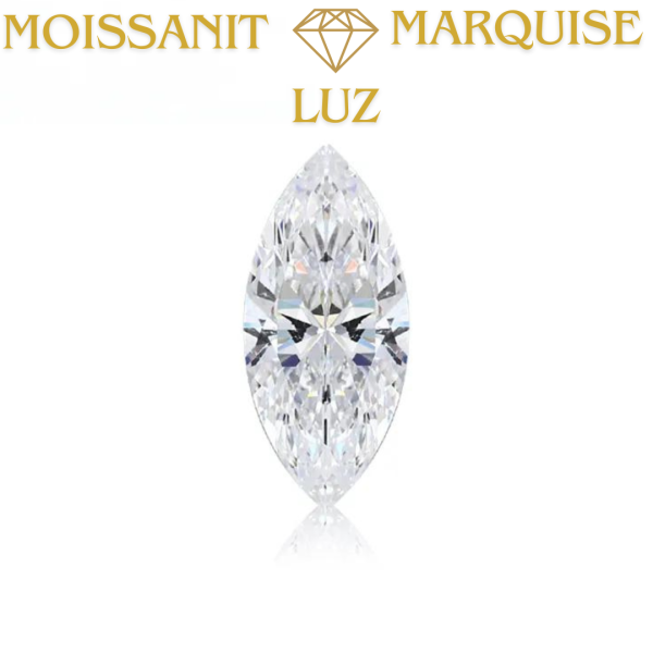 Moissanit LUZ 3,0 - 8,0 mm / Marquise / DEF / VS
