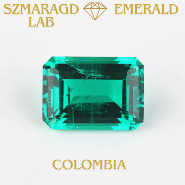 Szmaragd Lab Emerald / 7x5 mm / Columbia