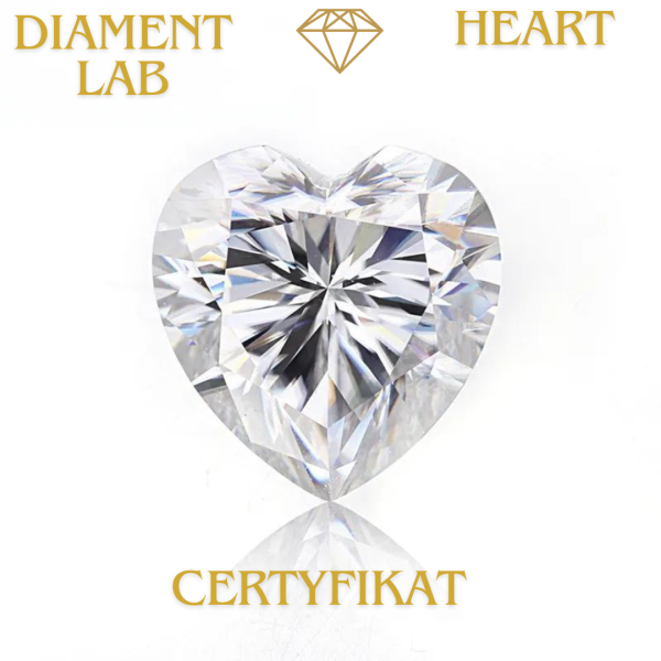 Diament Lab Heart 2,27 ct / F / Si1 Certyfikat